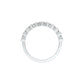 Ballerina Half Eternity Diamond Band Ring 18 KT / White Gold / 18