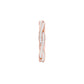 Braided Shimmer Diamond Band Ring 18 KT / Rose Gold / 18