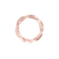 Braided Shimmer Diamond Band Ring 18 KT / Rose Gold / 18