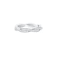 Braided Shimmer Diamond Band Ring 18 KT / White Gold / 18