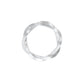 Braided Shimmer Diamond Band Ring 18 KT / White Gold / 18