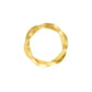 Braided Shimmer Diamond Band Ring 18 KT / Yellow Gold / 18