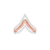 Wishbone Chevron Diamond Ring 18 KT / Rose Gold / 18