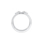 Dual Pear Bypass Diamond Ring 18 KT / White Gold / 18