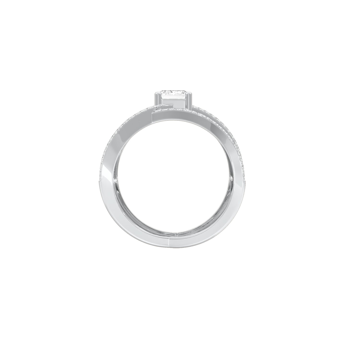 DLR001783 18 KT / White Gold / 22