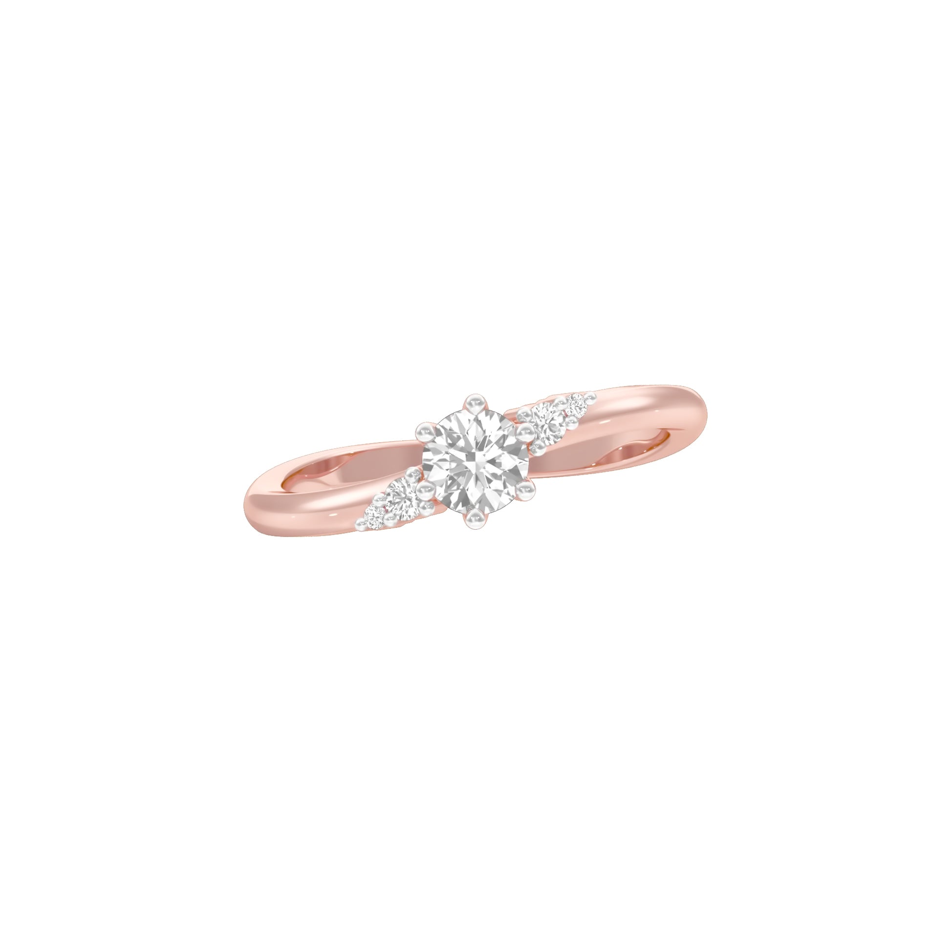 Star Power Diamond Ring 18 KT / Rose Gold / 18