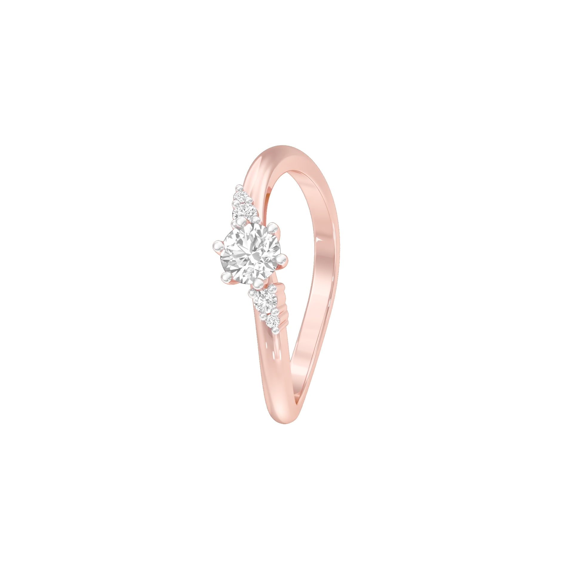 Star Power Diamond Ring 18 KT / Rose Gold / 18