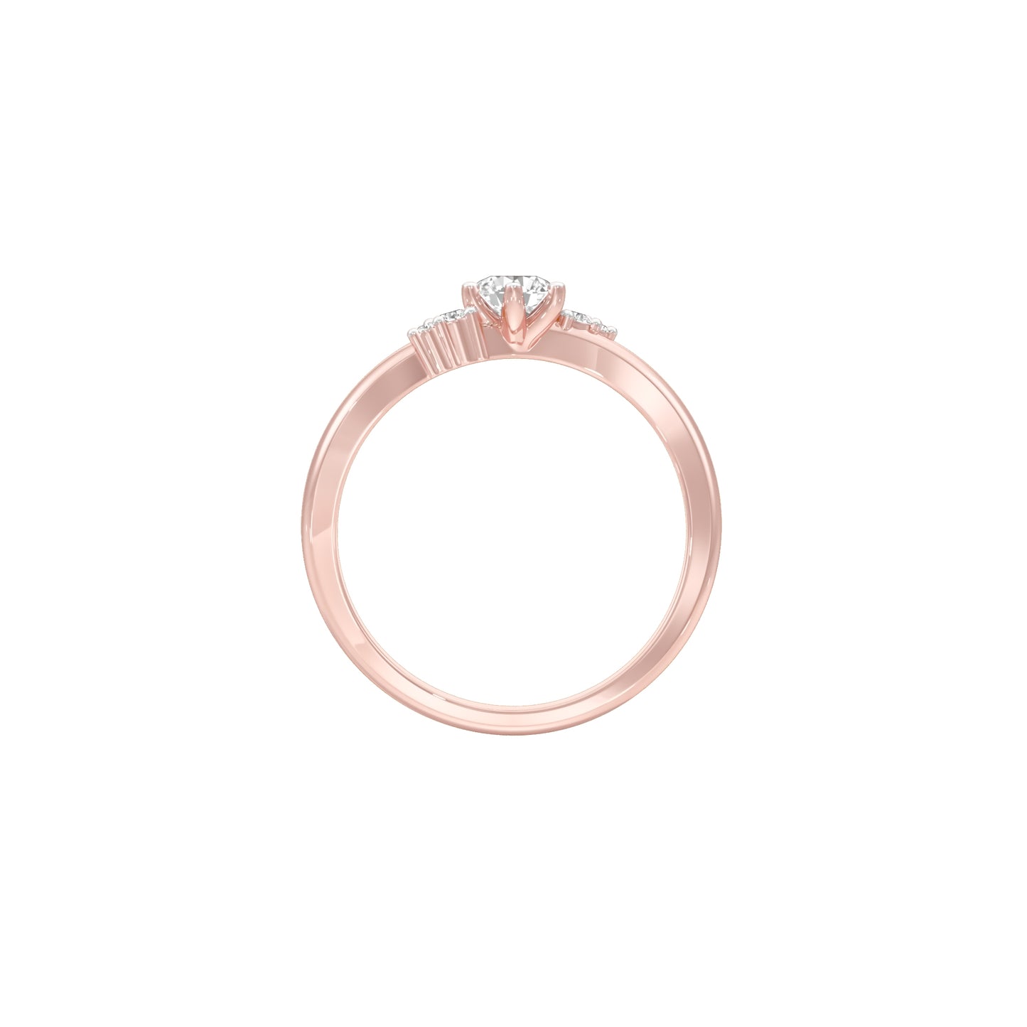 Star Power Diamond Ring 18 KT / Rose Gold / 18