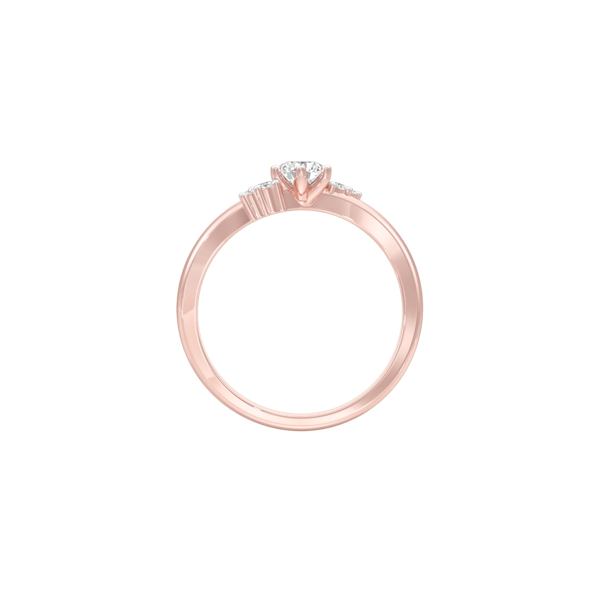 Star Power Diamond Ring 18 KT / Rose Gold / 18
