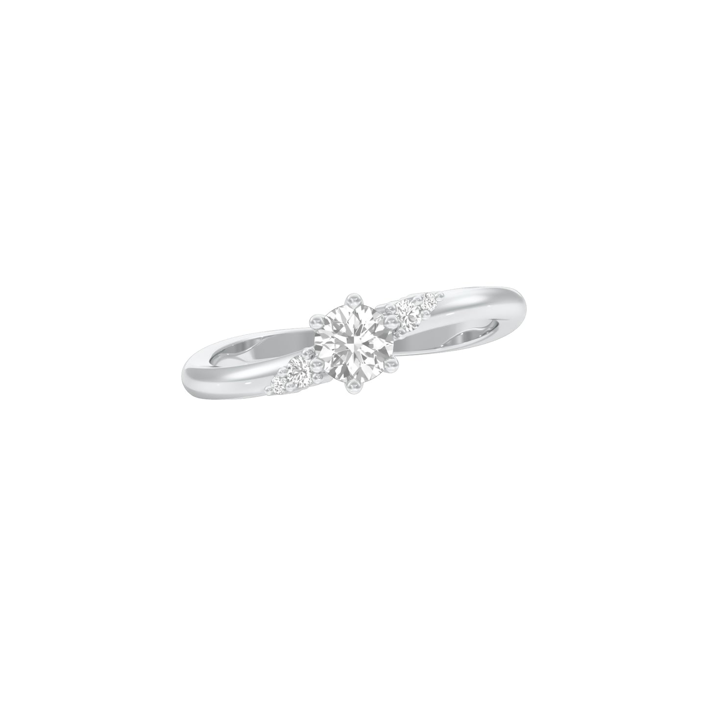 Star Power Diamond Ring 18 KT / White Gold / 18