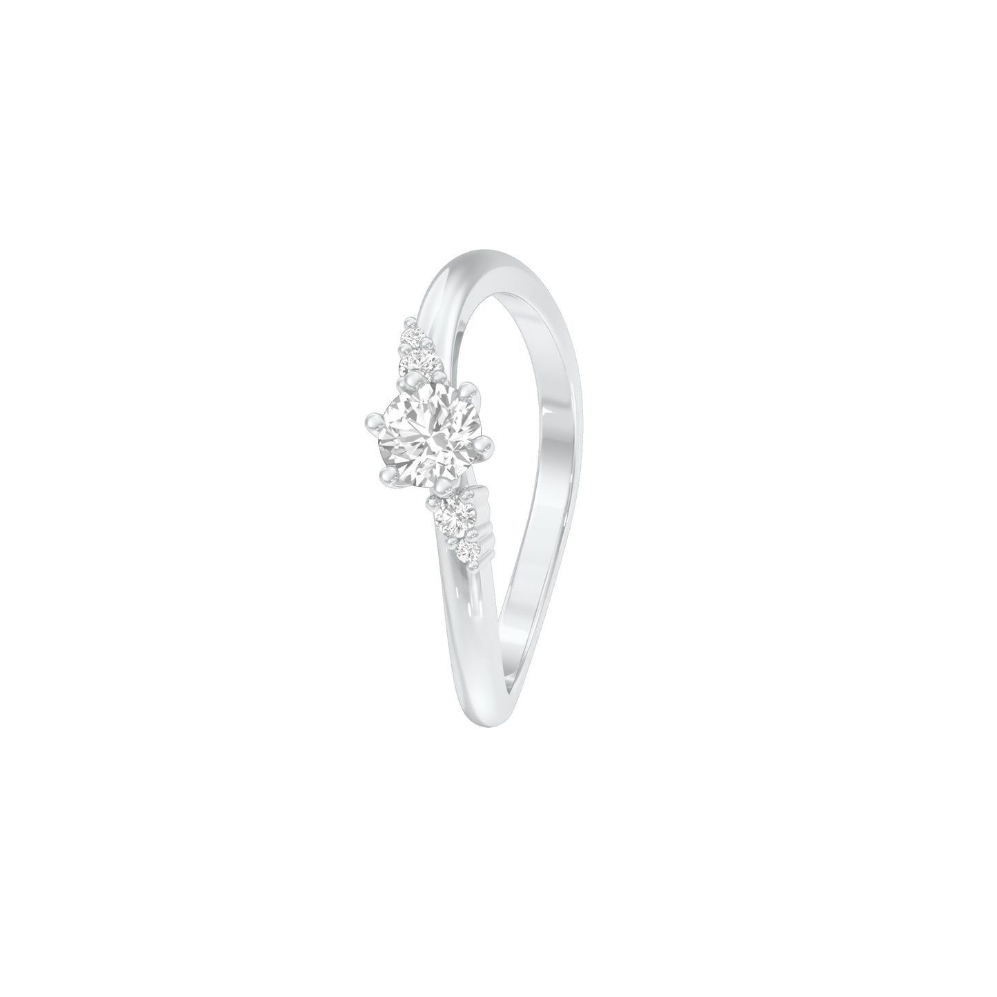 Star Power Diamond Ring 18 KT / White Gold / 18