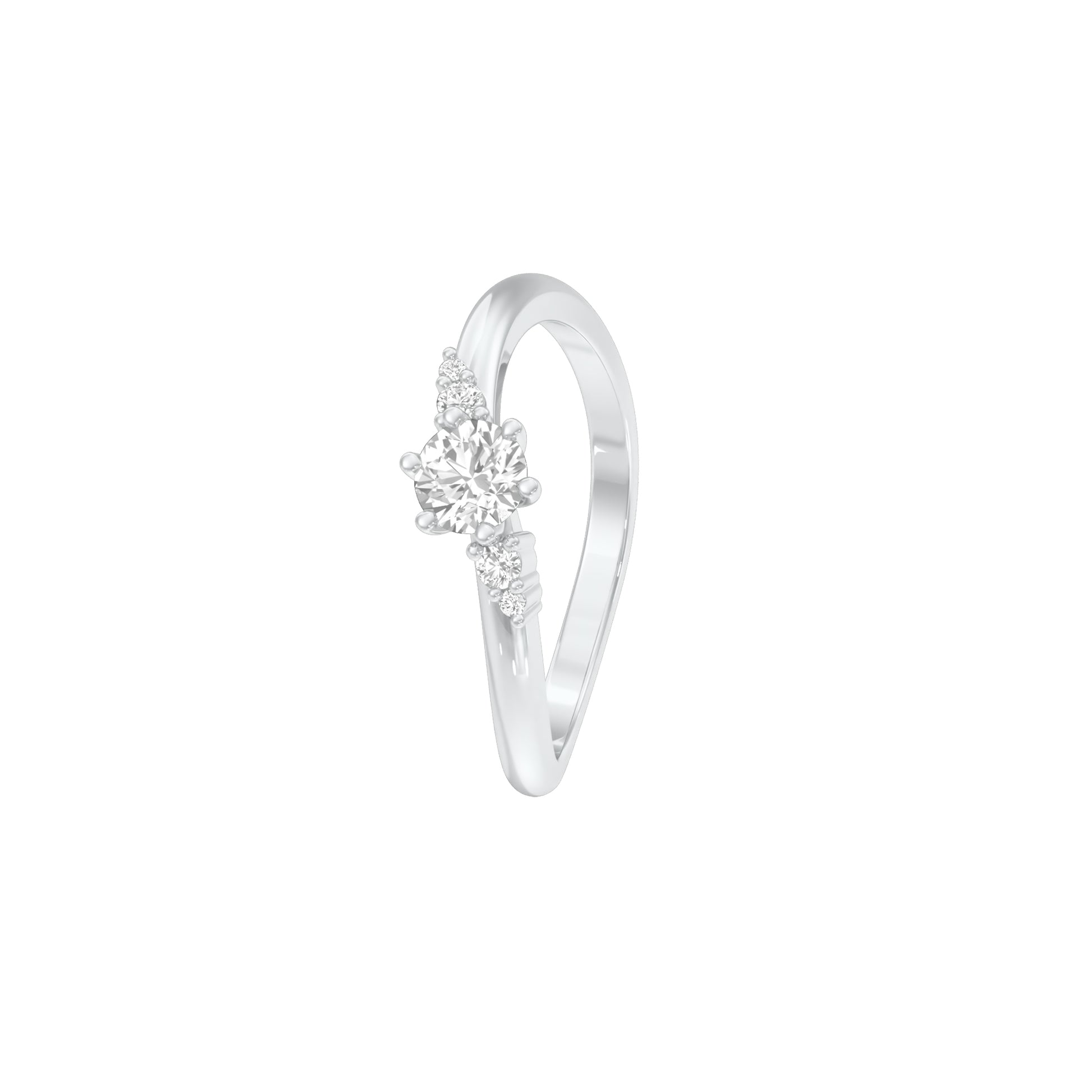 Star Power Diamond Ring 18 KT / White Gold / 18