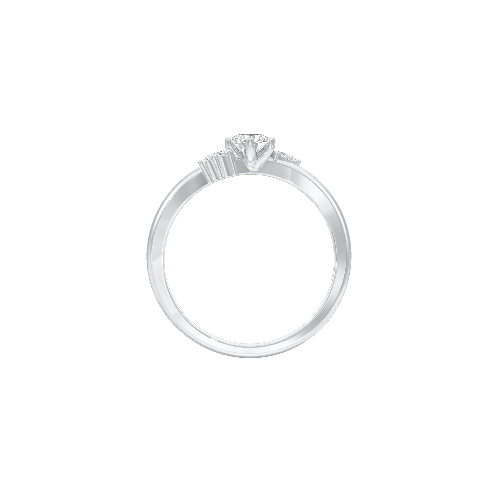Star Power Diamond Ring 18 KT / White Gold / 18