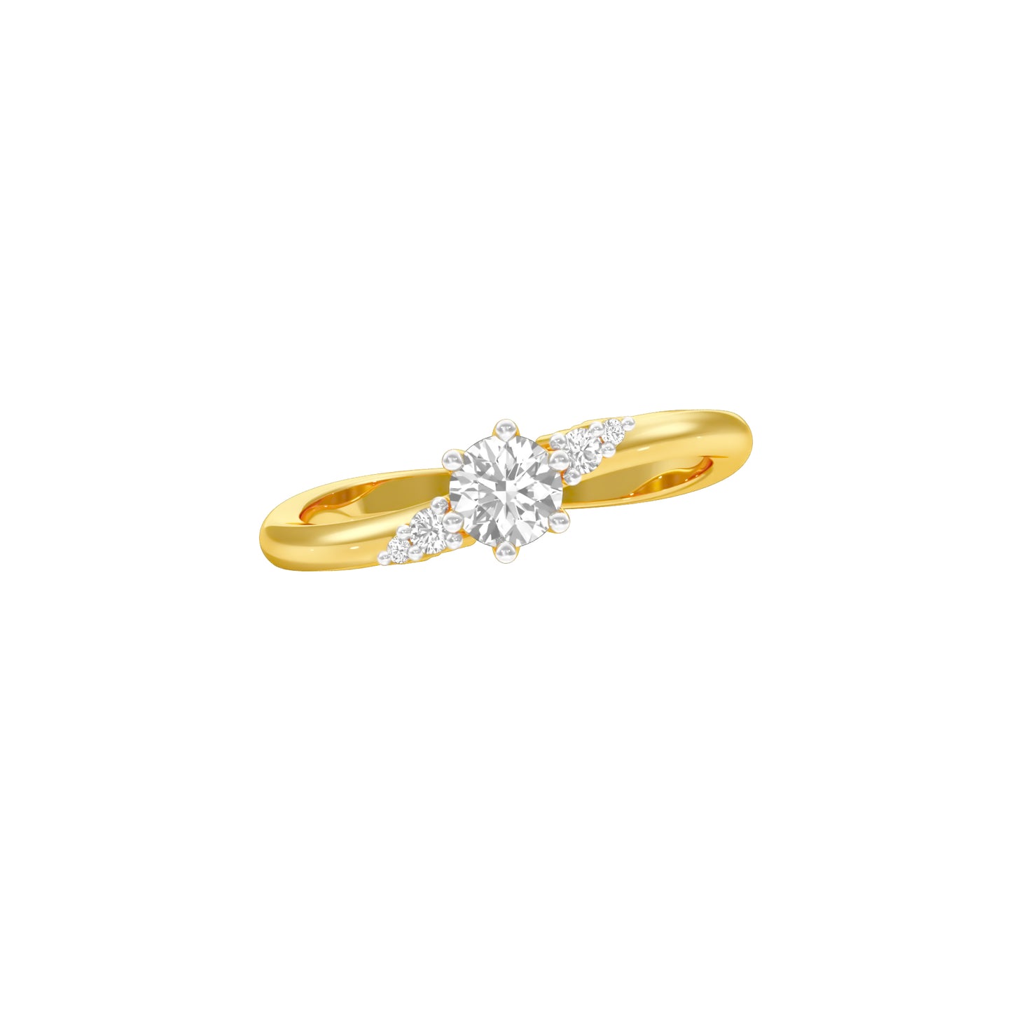 Star Power Diamond Ring 18 KT / Yellow Gold / 18
