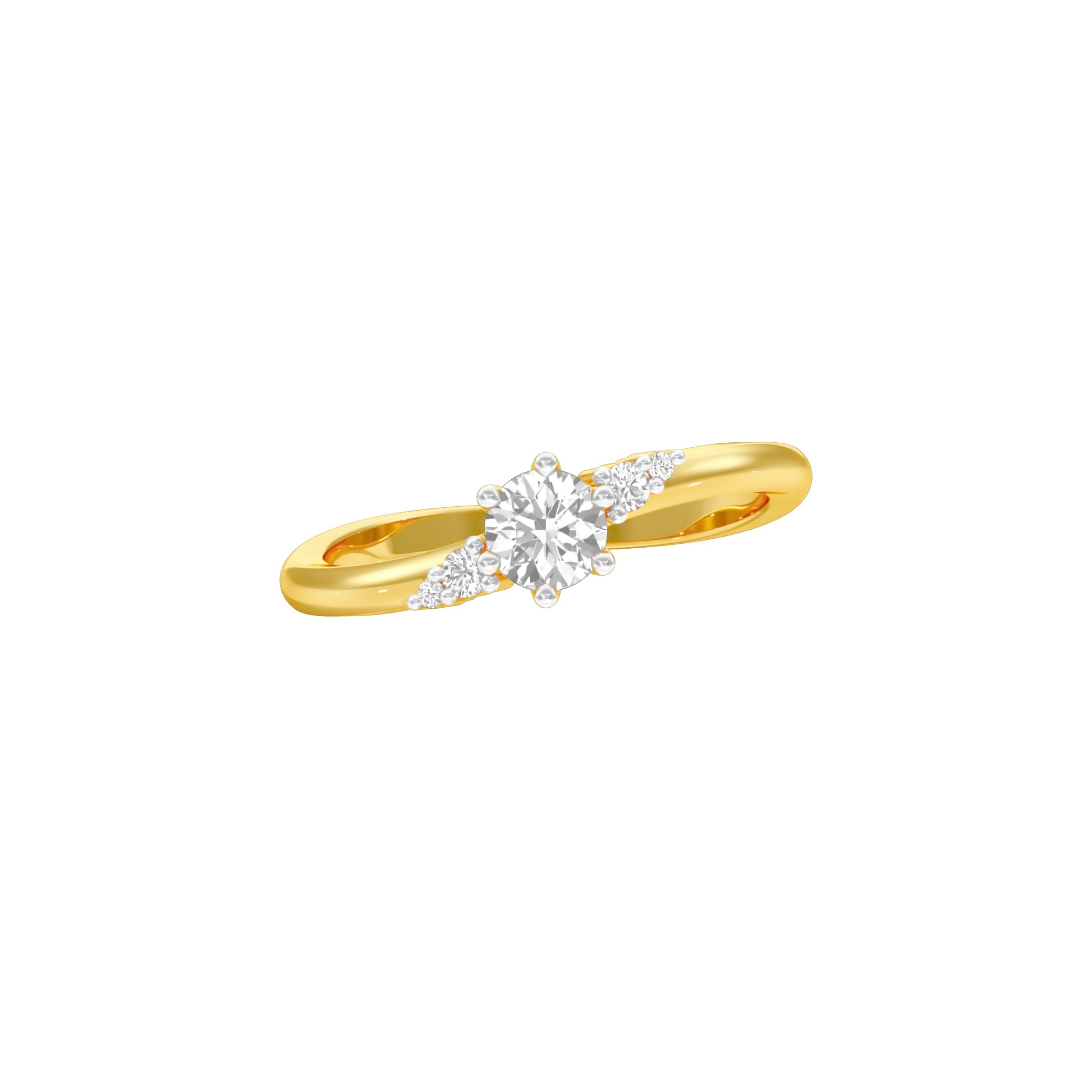 Star Power Diamond Ring 18 KT / Yellow Gold / 18