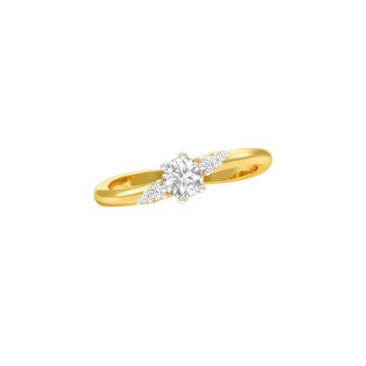 Star Power Diamond Ring 18 KT / Yellow Gold / 18