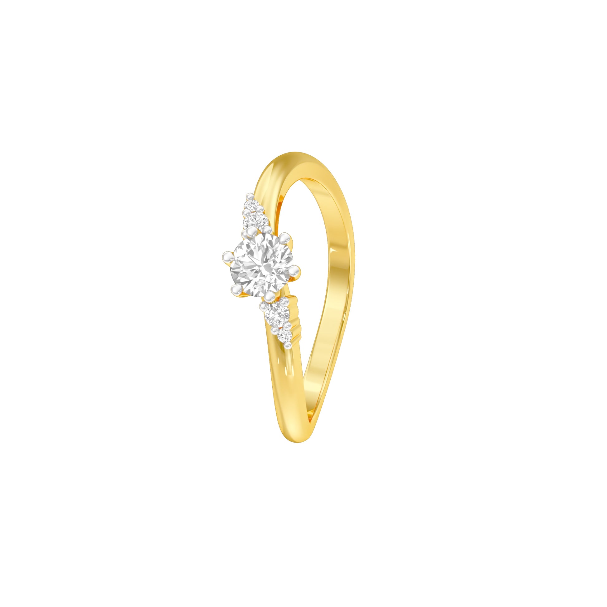 Star Power Diamond Ring 18 KT / Yellow Gold / 18