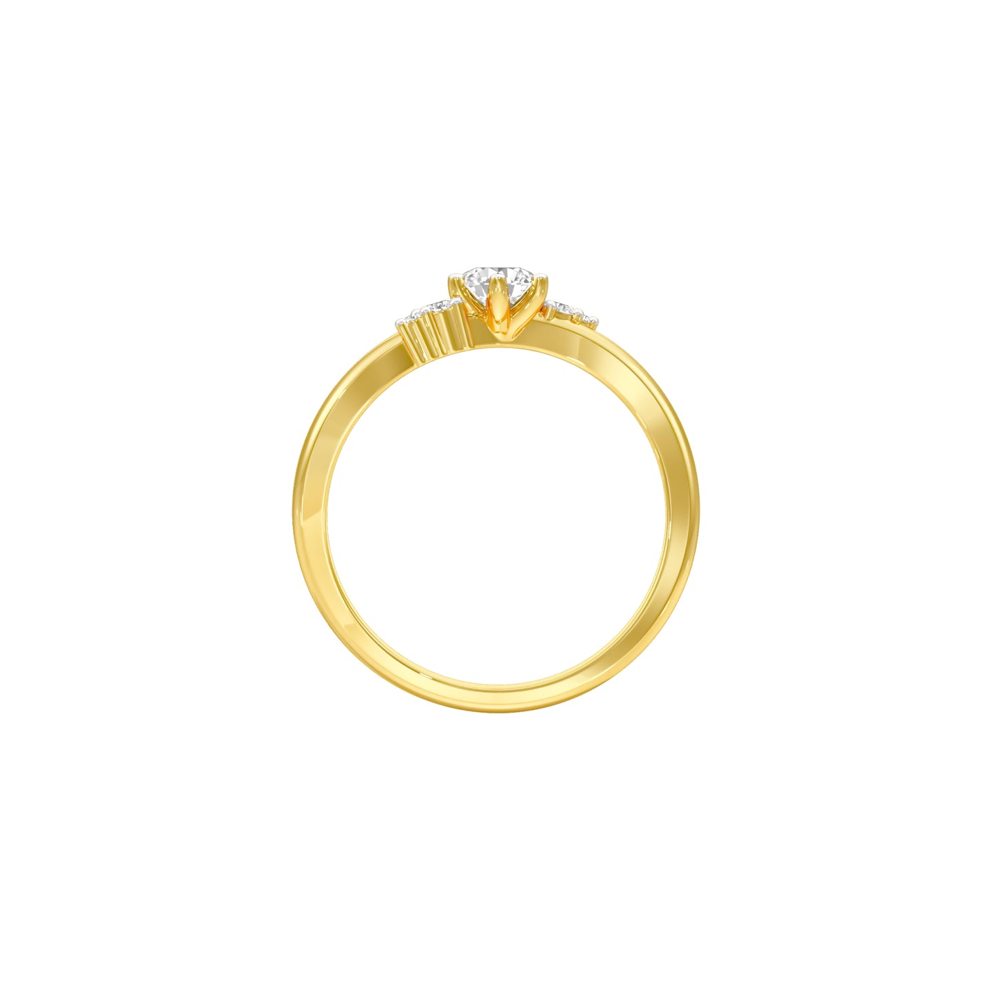 Star Power Diamond Ring 18 KT / Yellow Gold / 18