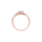 Interlace Embrace Diamond Ring 9 KT / Rose Gold / 18