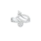 Interlace Embrace Diamond Ring 9 KT / White Gold / 18