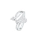 Interlace Embrace Diamond Ring 9 KT / White Gold / 18