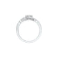 Interlace Embrace Diamond Ring 9 KT / White Gold / 18