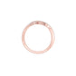 Abstract Bypass Diamond Ring 18 KT / Rose Gold / 18