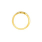 Abstract Bypass Diamond Ring 18 KT / Yellow Gold / 18