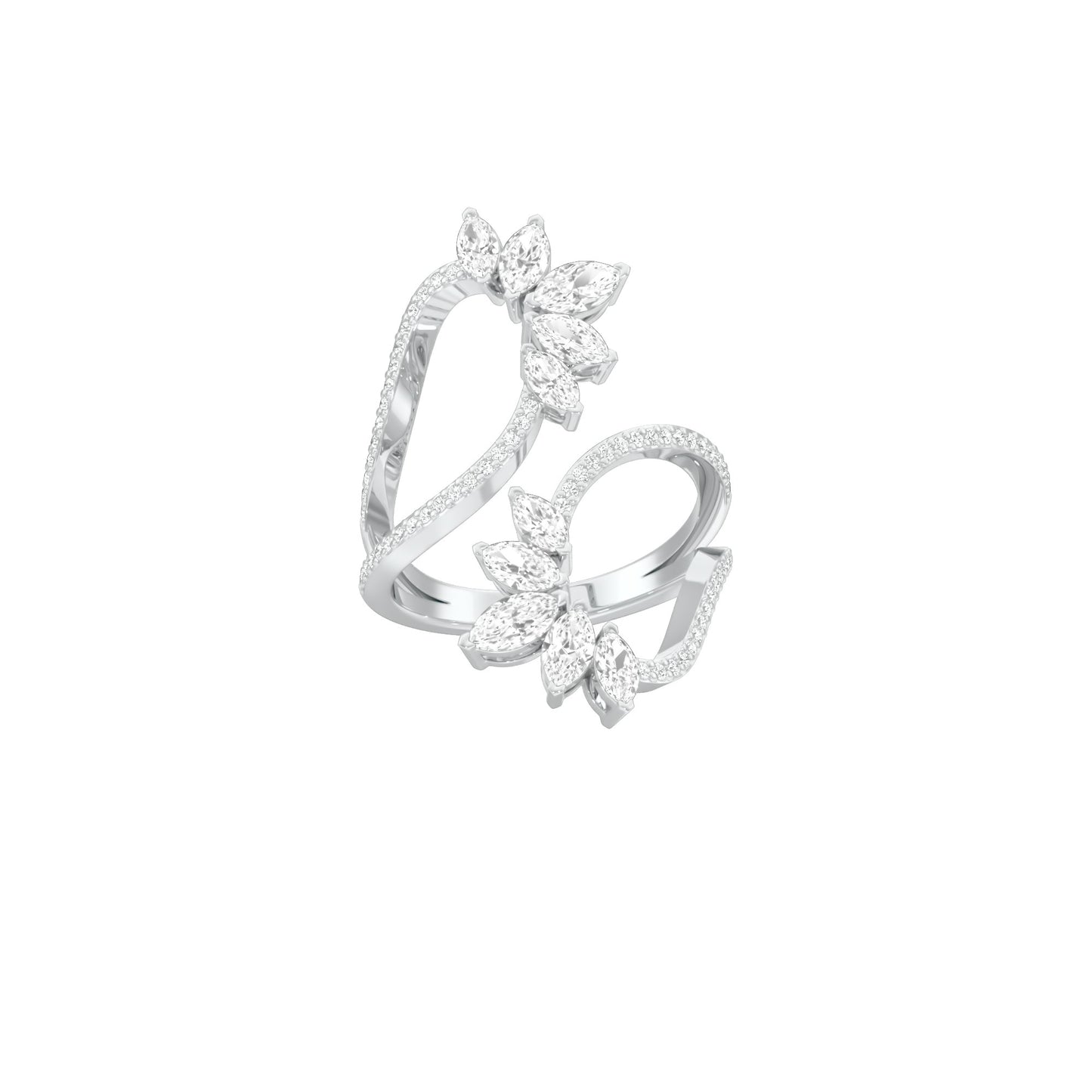 DLR001788 18 KT / White Gold / 22