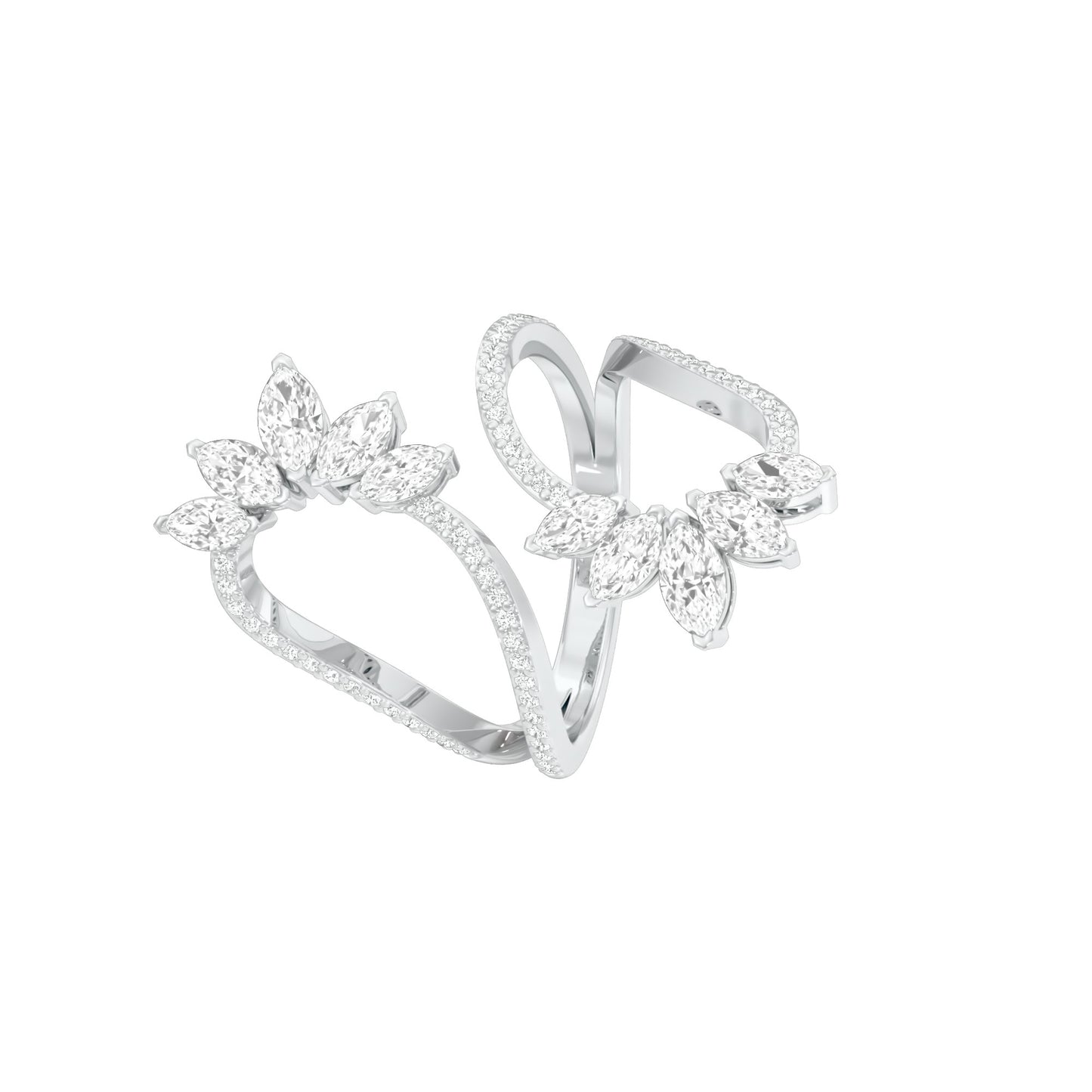 DLR001788 18 KT / White Gold / 22