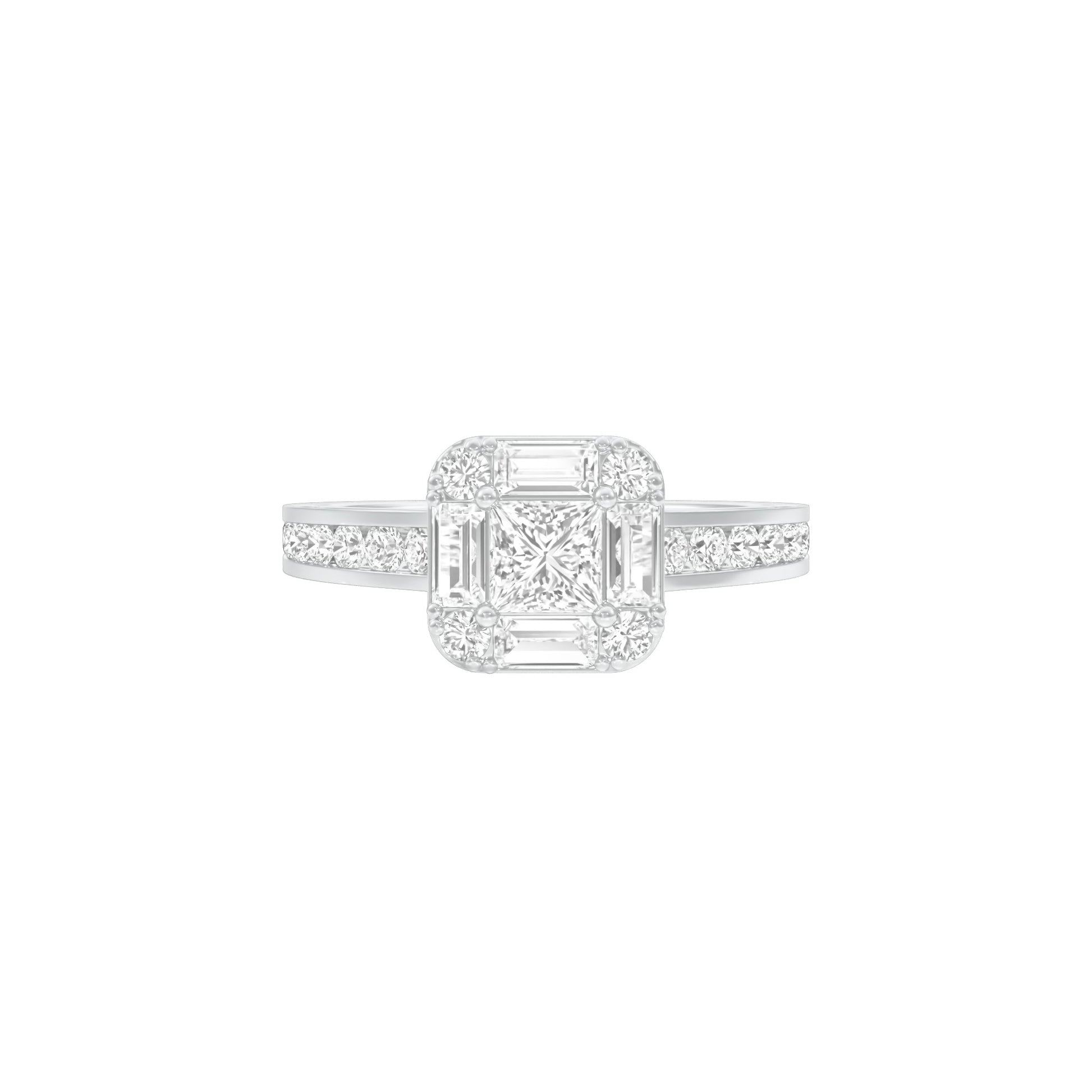 DLR001789 18 KT / White Gold / 22