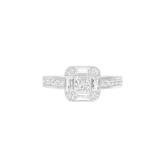 DLR001789 18 KT / White Gold / 22