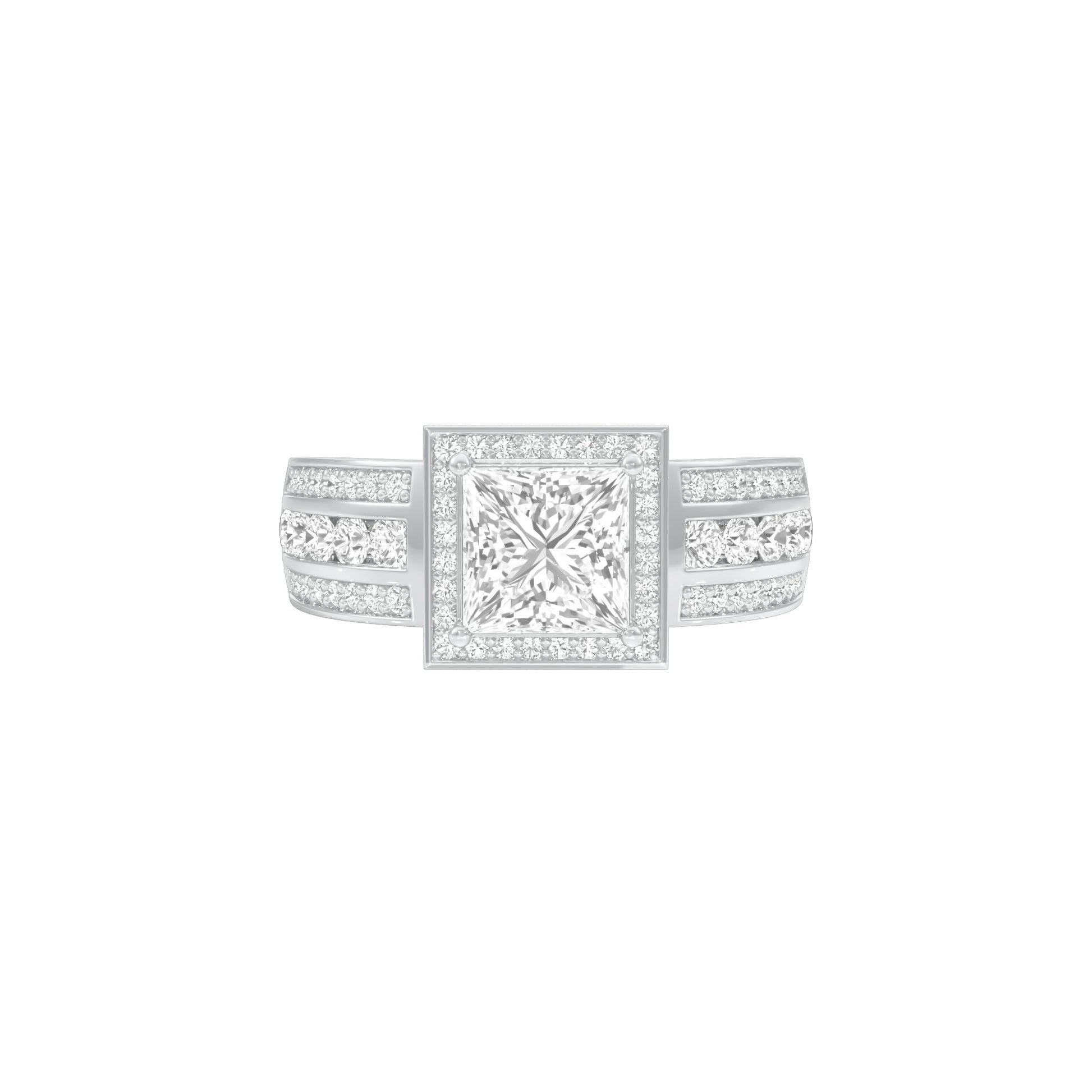DLR001790 18 KT / White Gold / 22