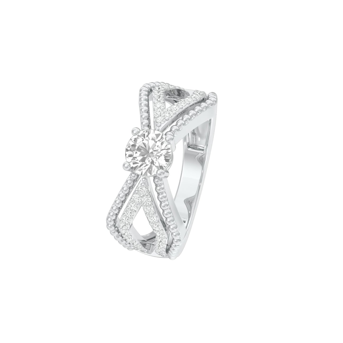 DLR001793 18 KT / White Gold / 22