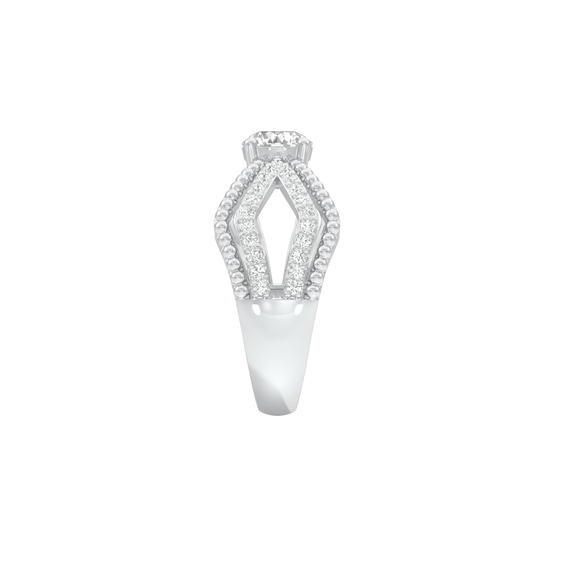 DLR001793 18 KT / White Gold / 22