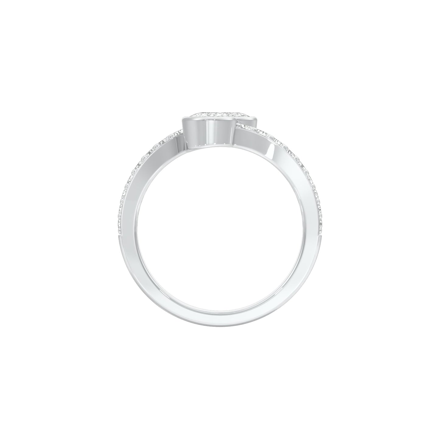 DLR001795 18 KT / White Gold / 22