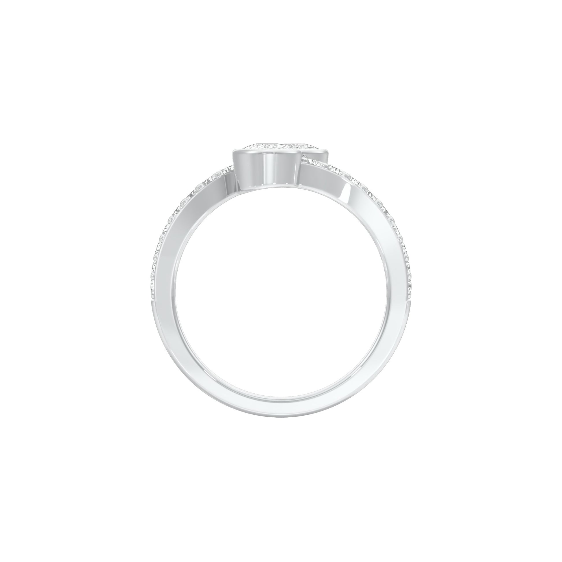 DLR001795 18 KT / White Gold / 22
