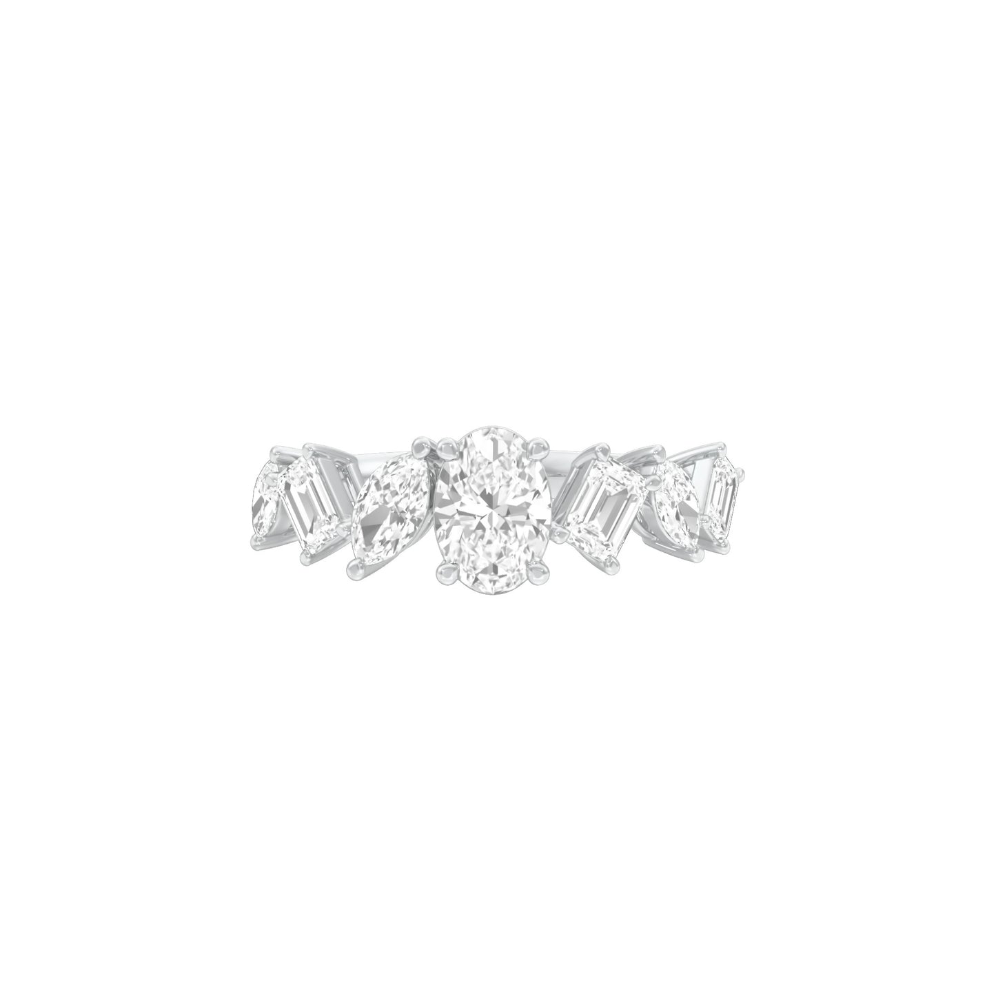 DLR001798 18 KT / White Gold / 22