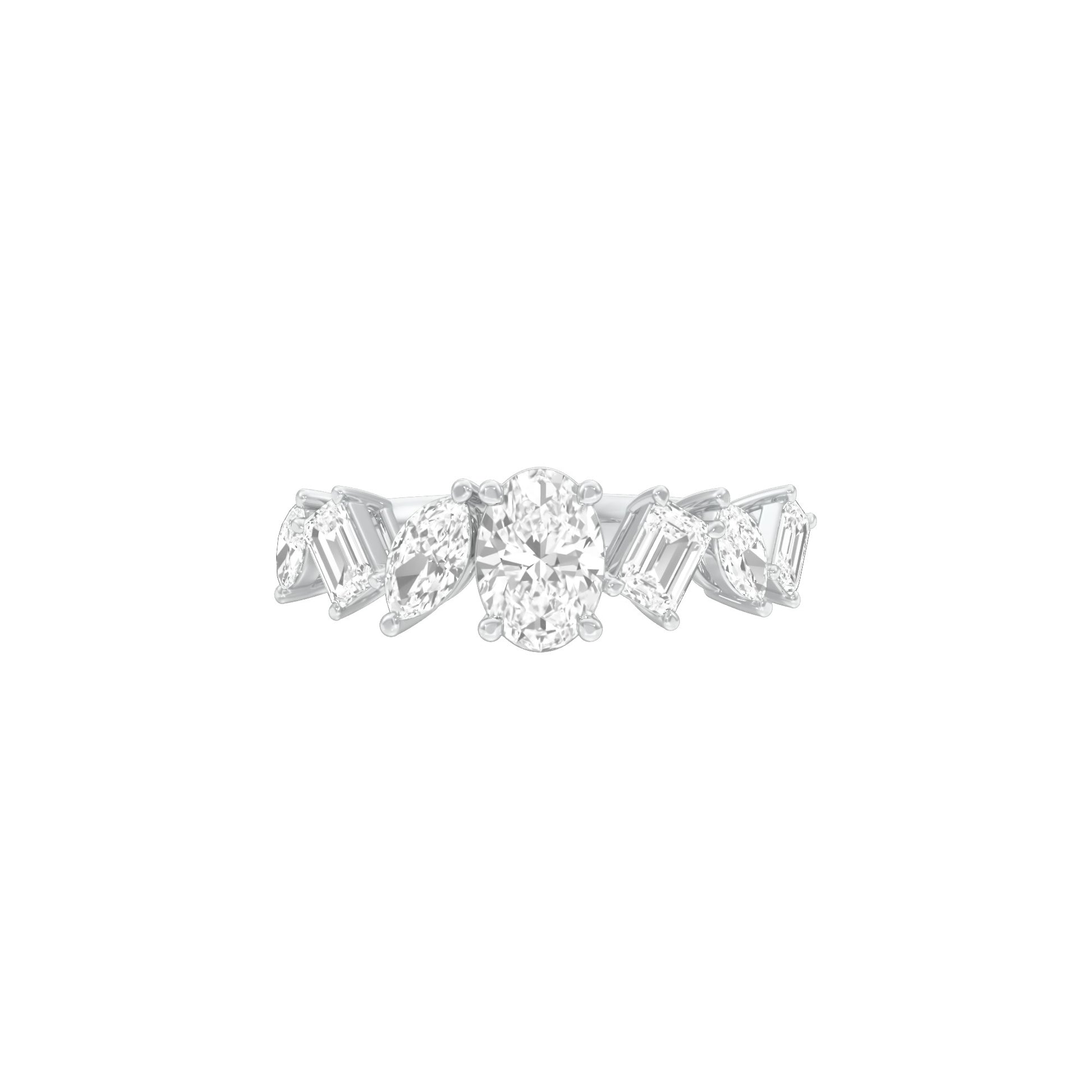 DLR001798 18 KT / White Gold / 22