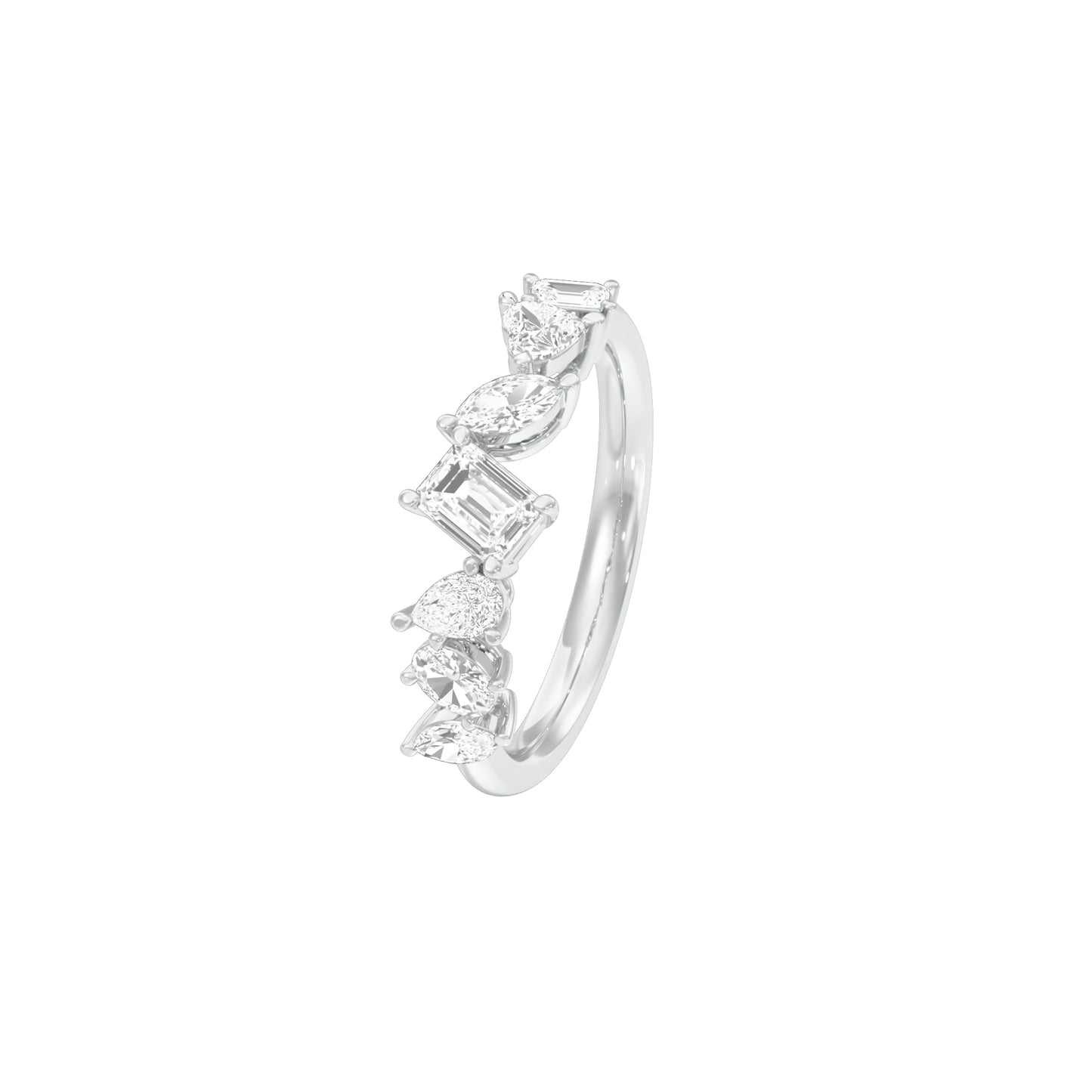 Forever Flair Diamond Ring 18 KT / White Gold / 18