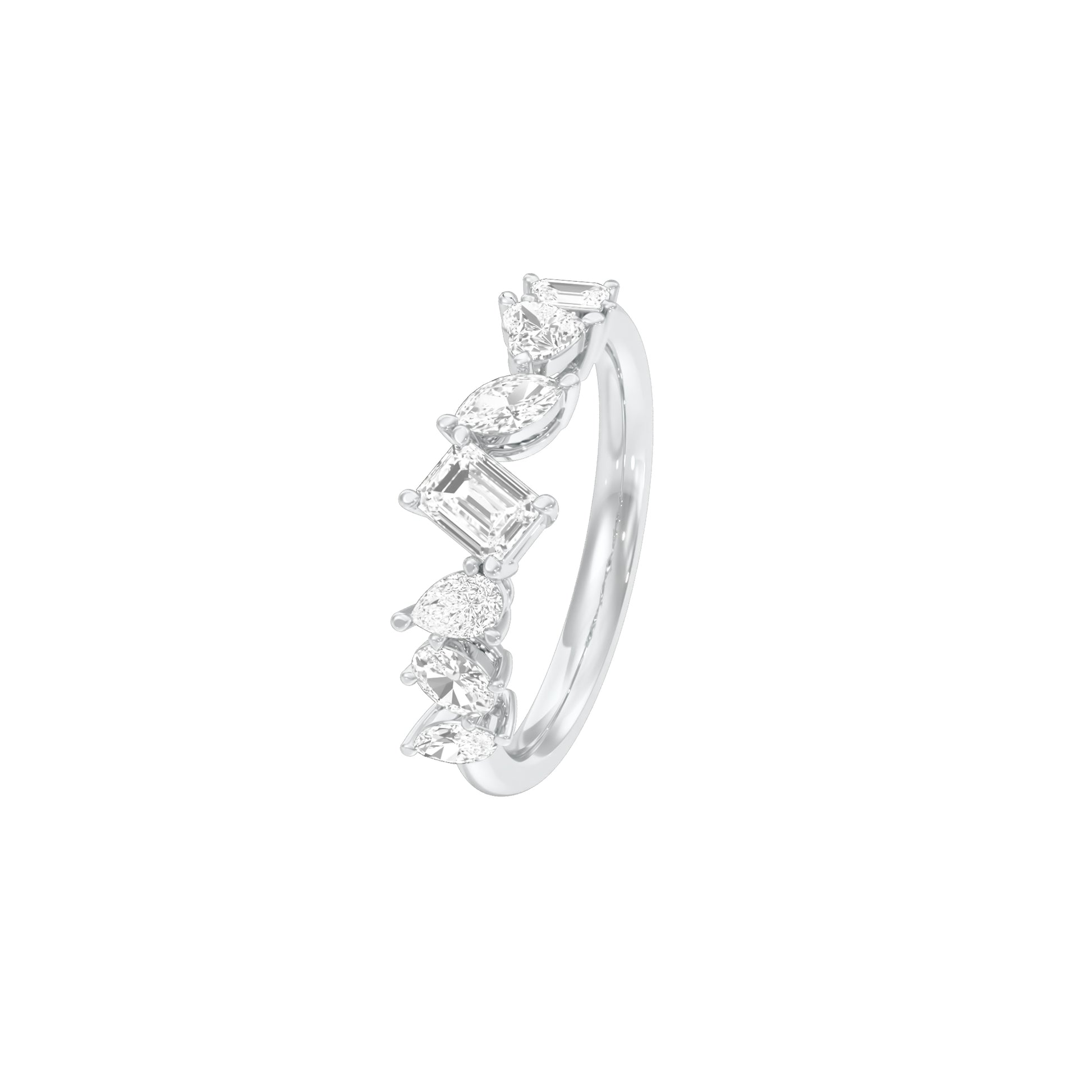 Forever Flair Diamond Ring 18 KT / White Gold / 18