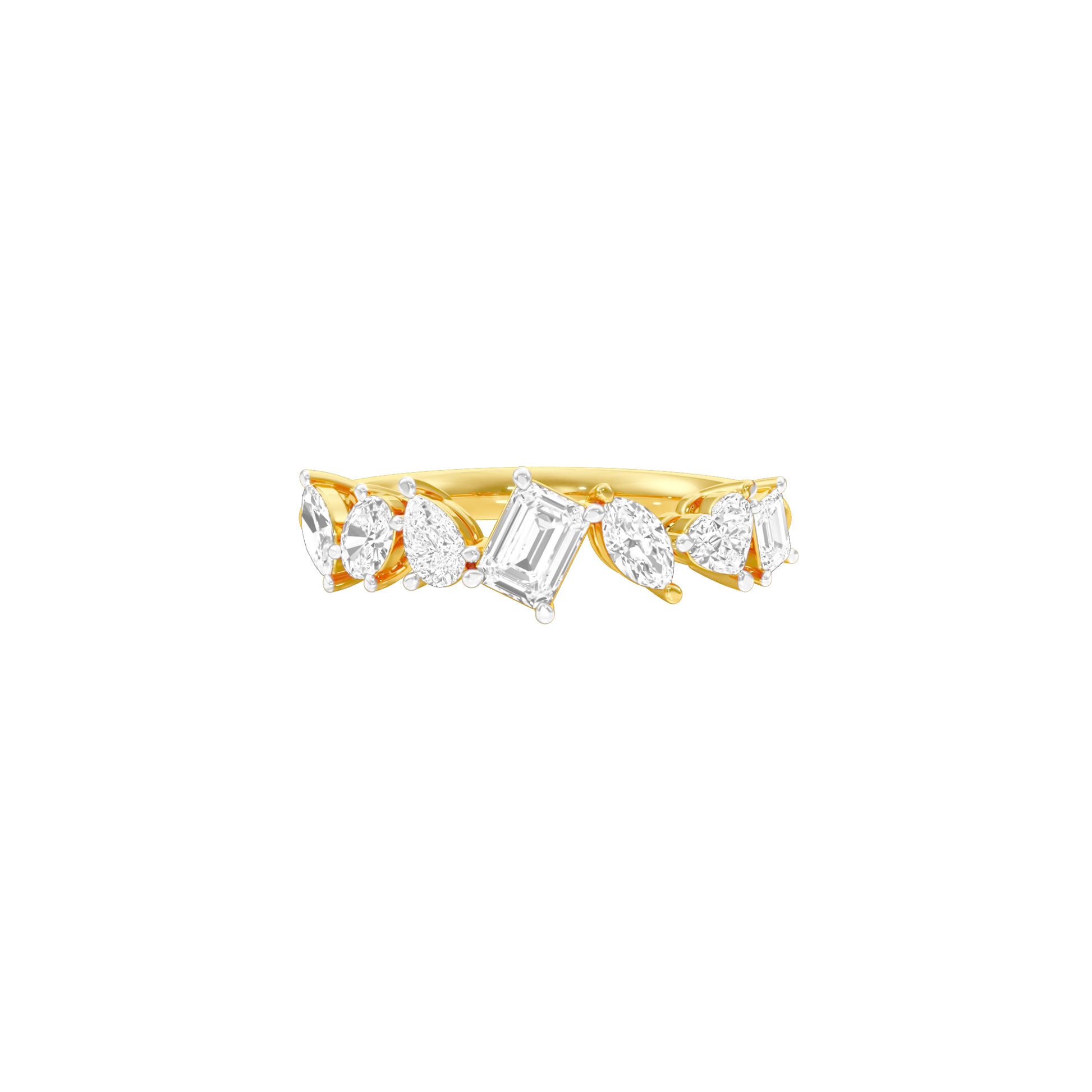 Forever Flair Diamond Ring 18 KT / Yellow Gold / 18