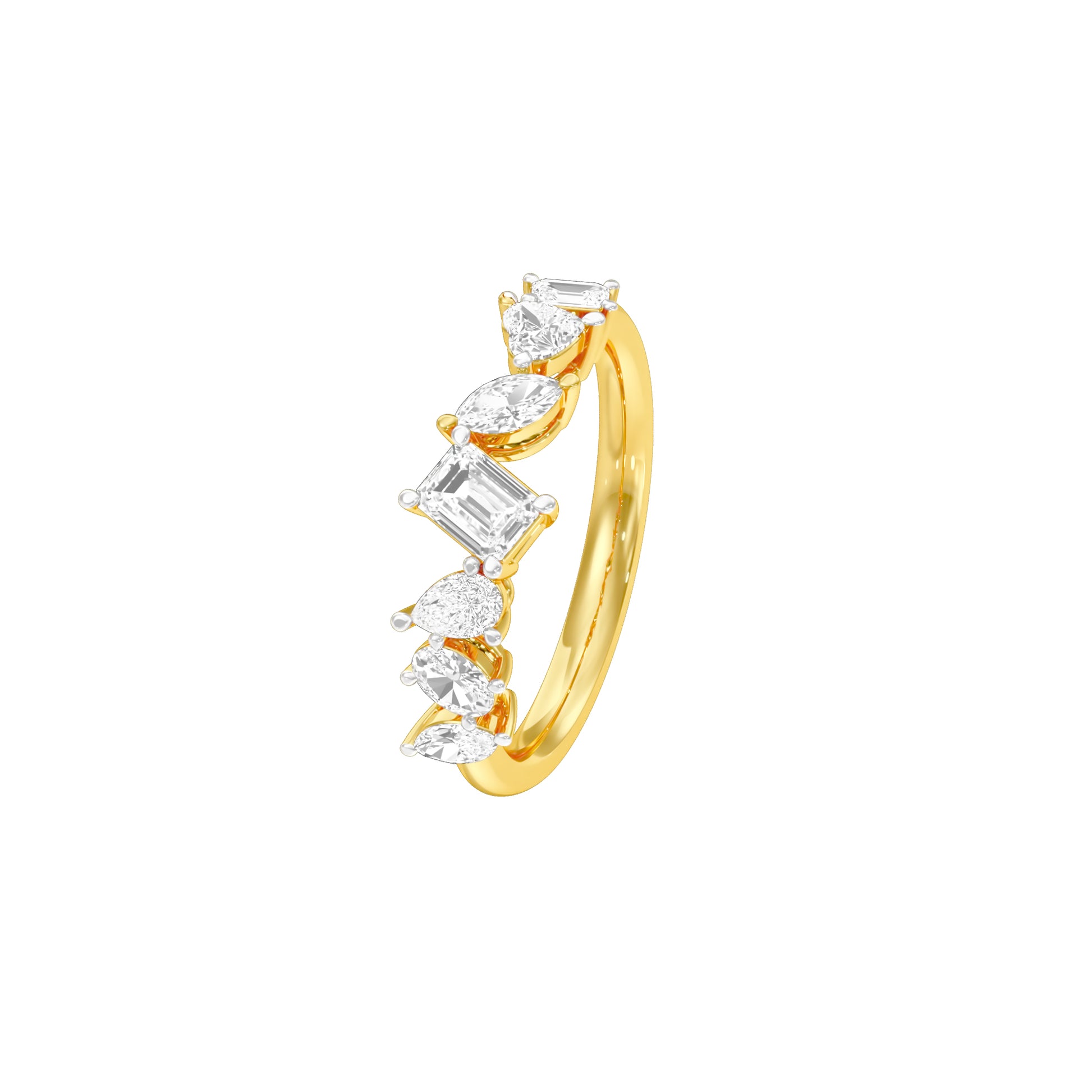 Forever Flair Diamond Ring 18 KT / Yellow Gold / 18