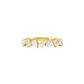 Radiant Mosaic Mixed Diamond Ring 18 KT / Yellow Gold / 18