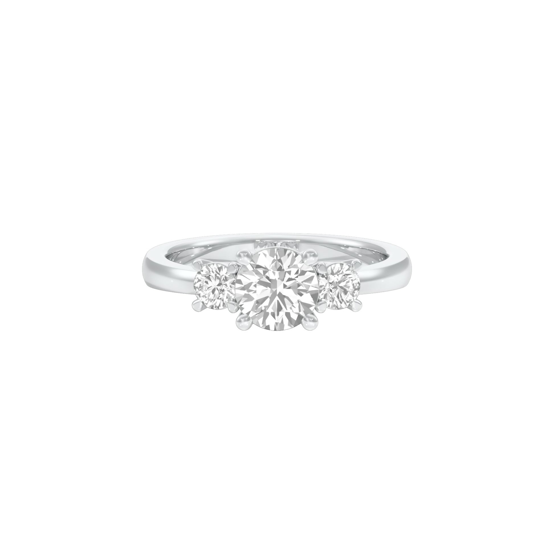 Love Endures Diamond Engagement Ring 18 KT / White Gold / 18