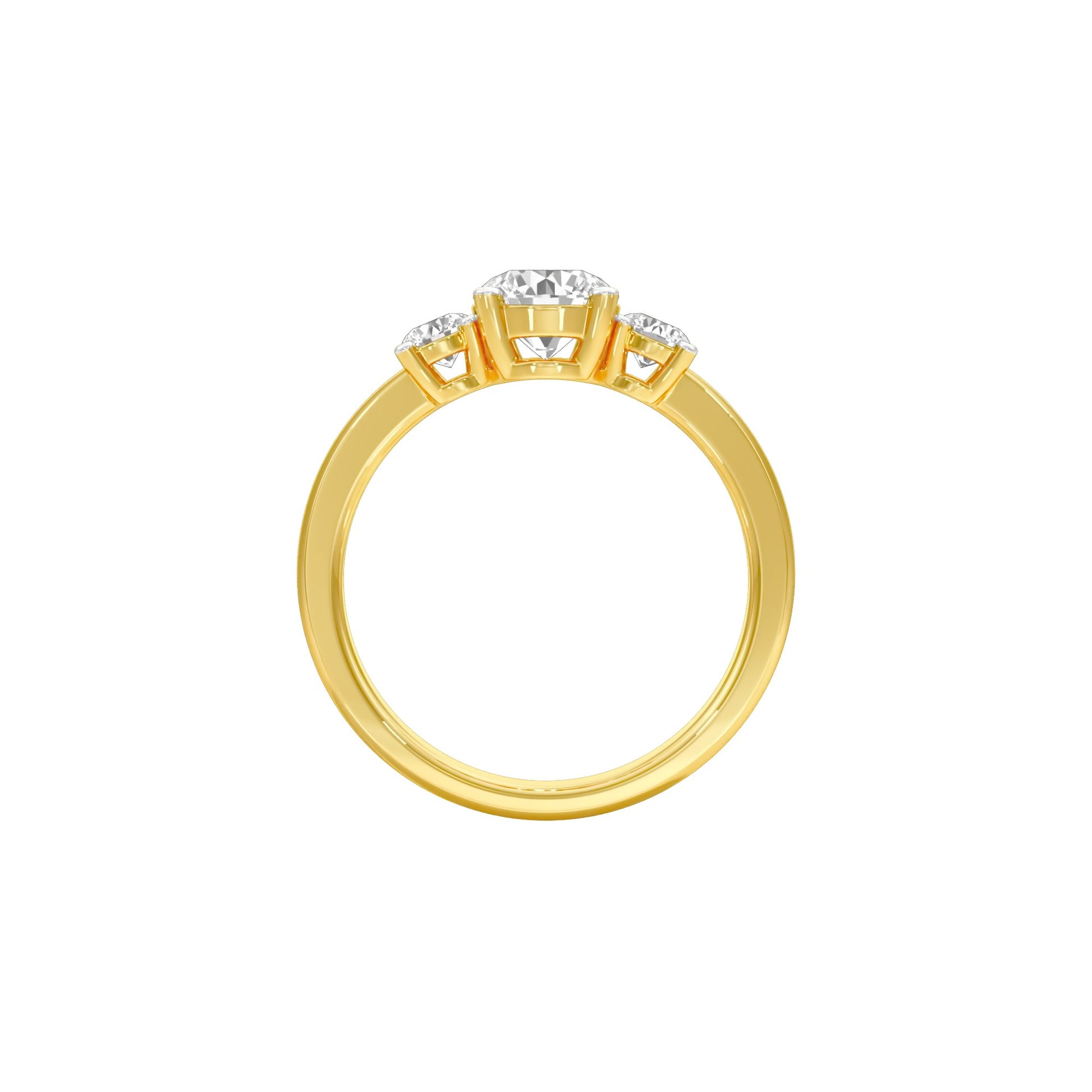 Love Endures Diamond Engagement Ring 18 KT / Yellow Gold / 18
