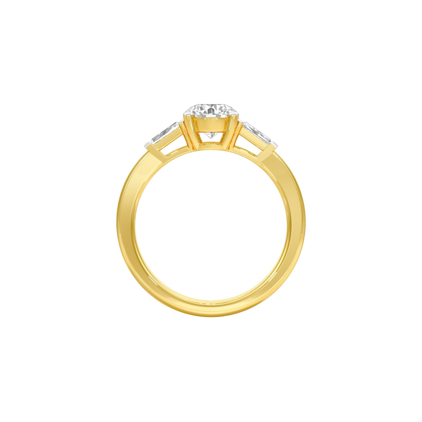 We Are One Diamond Engagement Ring 18 KT / Yellow Gold / 18