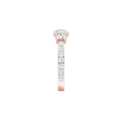 Expansive Love Diamond Engagement Ring 18 KT / Rose Gold / 18