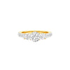 Expansive Love Diamond Engagement Ring 18 KT / Yellow Gold / 18
