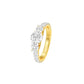 Expansive Love Diamond Engagement Ring 18 KT / Yellow Gold / 18